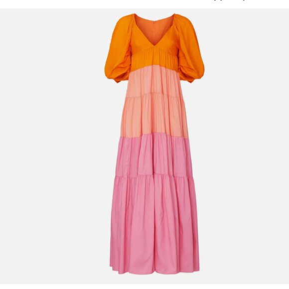 STAUD Colorblock Maxi Dress - Picture 7 of 9